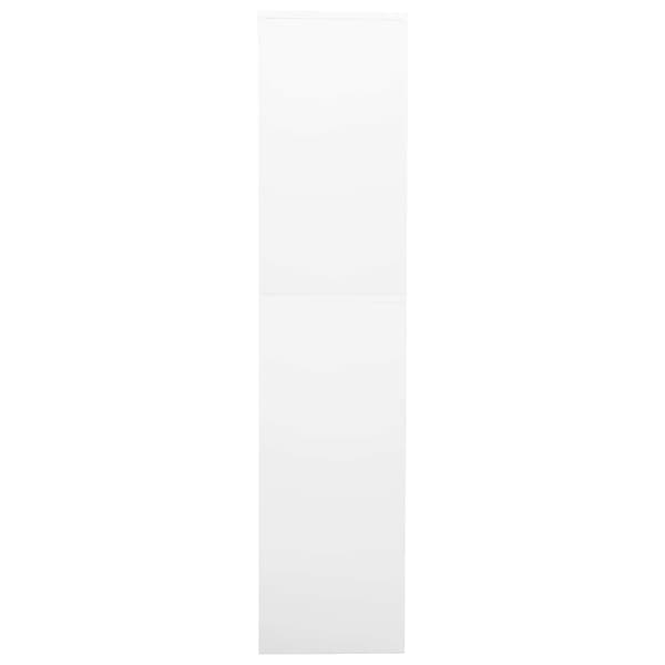 vidaXL Dokumentskåp vit 90x40x180 cm stål Vit