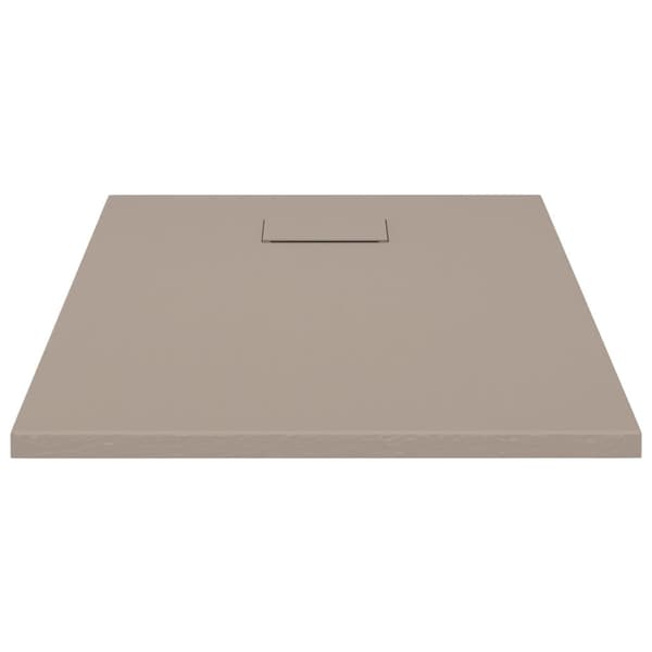 vidaXL Duschkar SMC brun 90x70 cm Brun