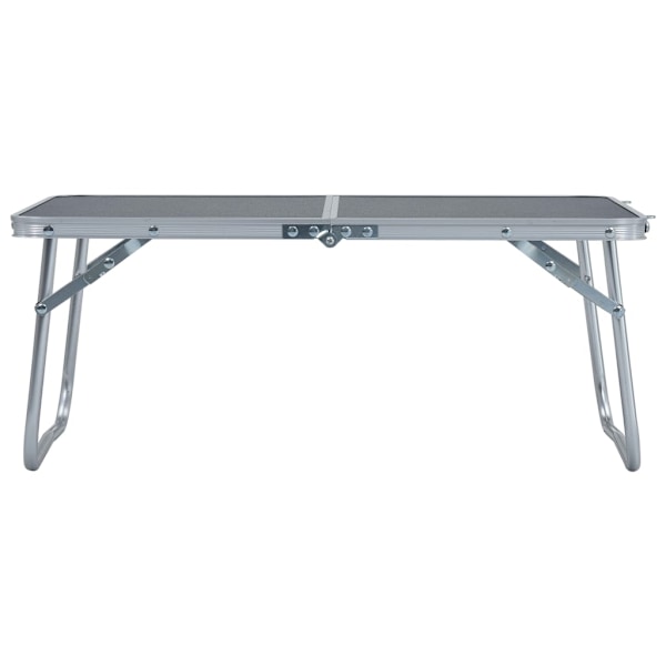 vidaXL Hopfällbart campingbord grå aluminium 60x40 cm grå