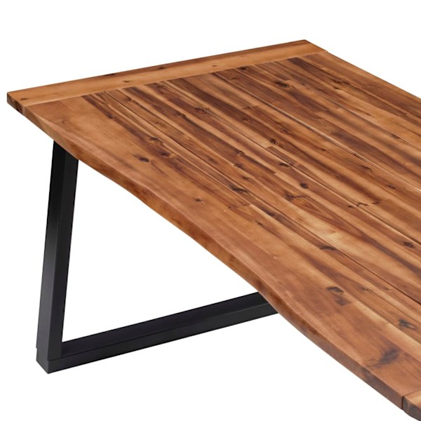 vidaXL Matbord massivt akaciaträ 180x90 cm Brun