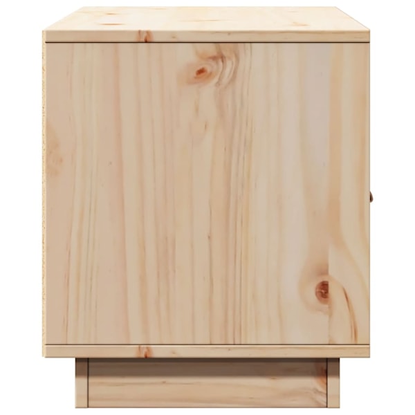 vidaXL Tv-bänk 80x34x40 cm massiv furu Brun