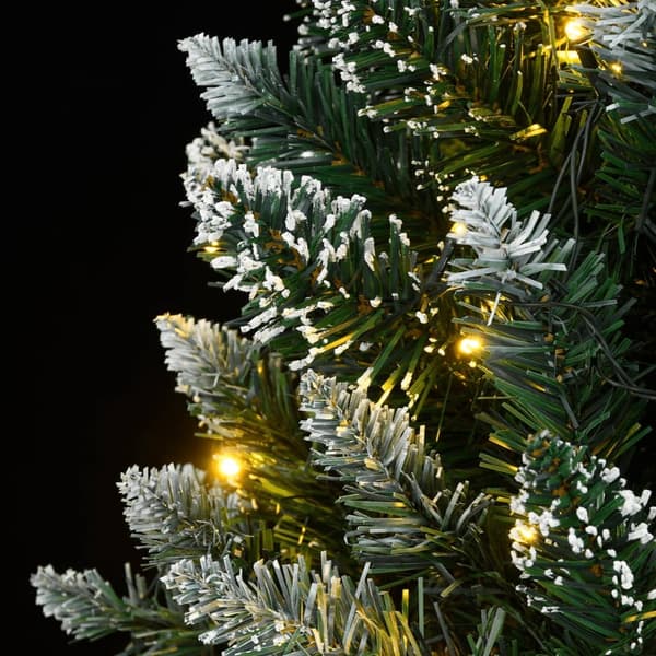 vidaXL Plastgran 300 LEDs 210 cm Grön
