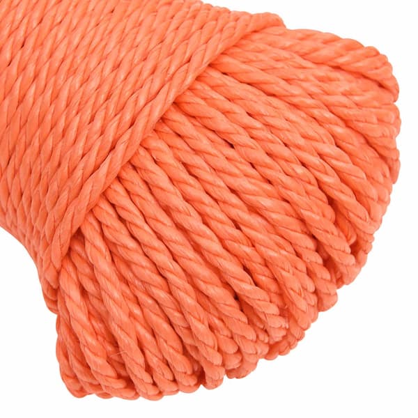 vidaXL Rep orange 6 mm 100 m polypropylen