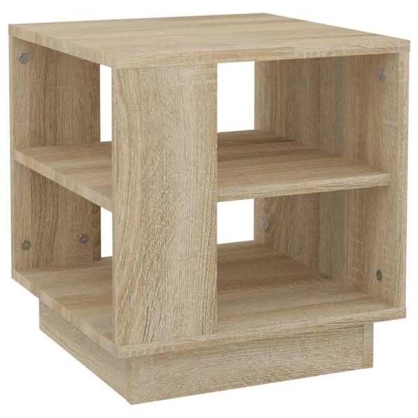 vidaXL Soffbord sonoma-ek 40x40x43 cm konstruerat trä Beige