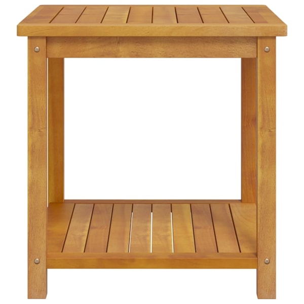 vidaXL Sidobord massivt akaciaträ 45x45x45 cm Brun