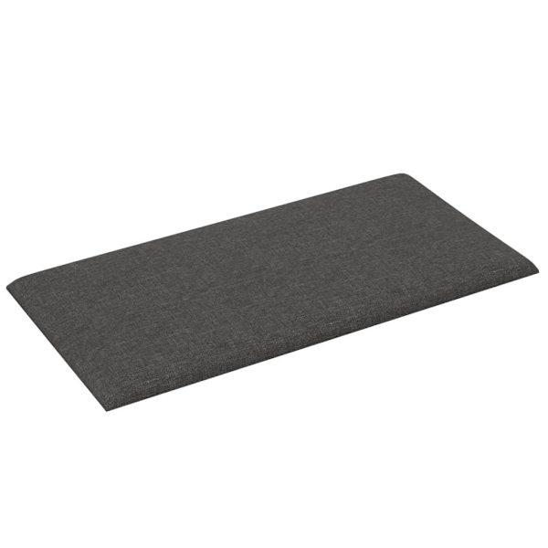 vidaXL Väggpaneler 12 st mörkgrå 30x15 cm tyg 0,54 m² Grå
