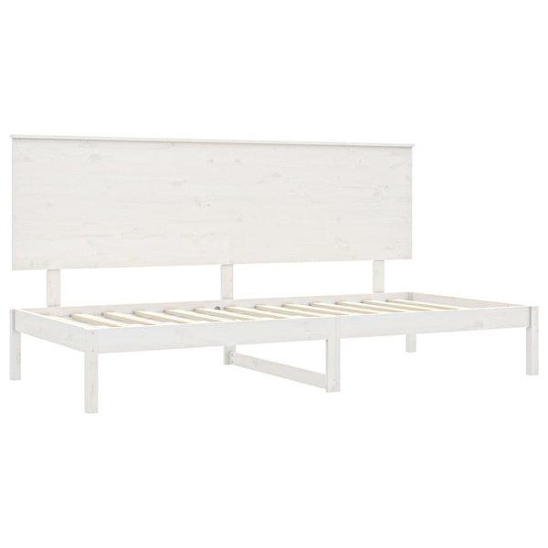 vidaXL Dagbädd vit 80x200 cm massiv furu Vit