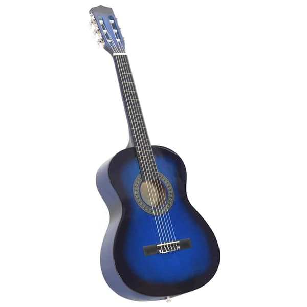 vidaXL Gitarr för nybörjare och barn klassisk blå 3/4 36" Blå