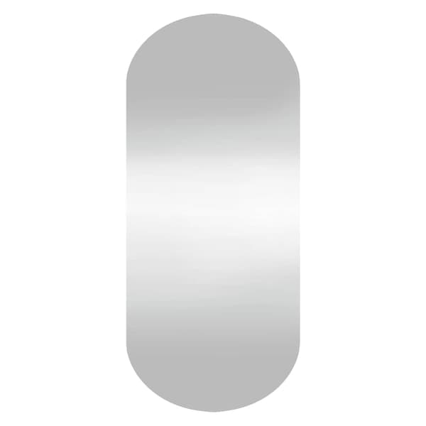 vidaXL Väggspegel 35x80 cm glas oval Silver