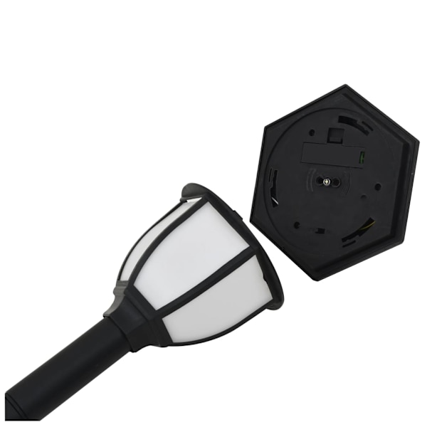 vidaXL Sollampa LED set 3 st svart Svart