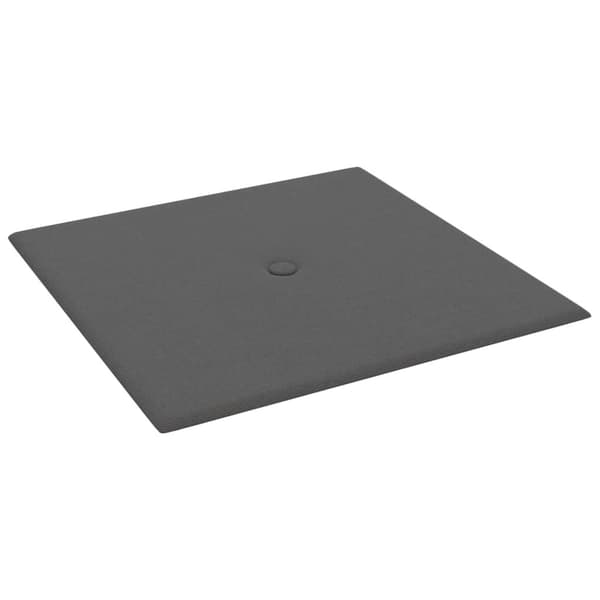 vidaXL Väggpaneler 12 st mörkgrå 30x30 cm tyg 1,08 m² Grå