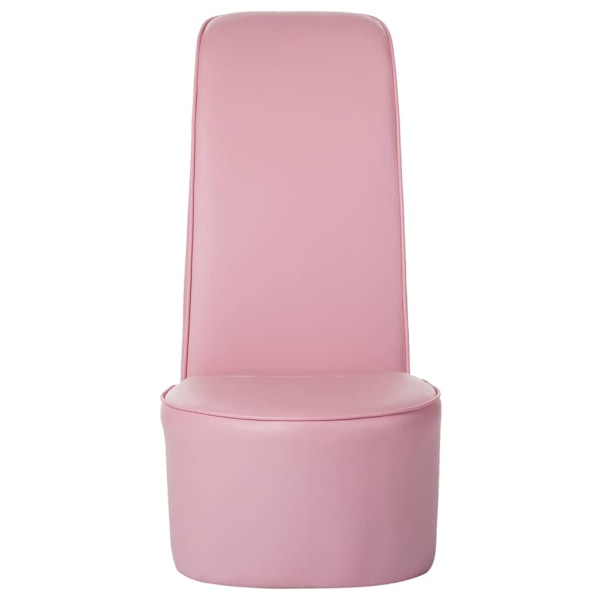 vidaXL Stol klacksko rosa konstläder Rosa