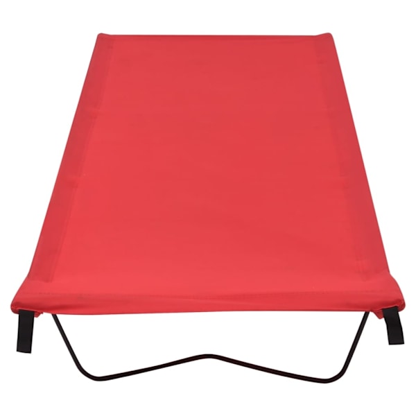 vidaXL Campingsängar 2 st 180x60x19 cm oxfordtyg och stål röd Röd