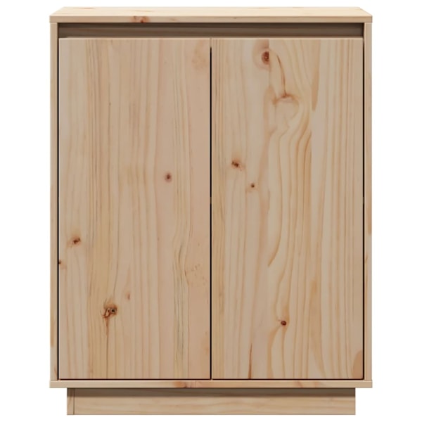 vidaXL Skänk 60x34x75 cm massiv furu Brun