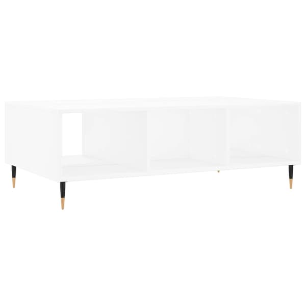 vidaXL Soffbord vit 104x60x35 cm konstruerat trä Vit