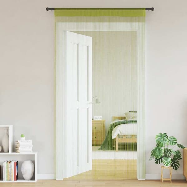 vidaXL Trådgardiner 2 st 140x250 cm grön Grön