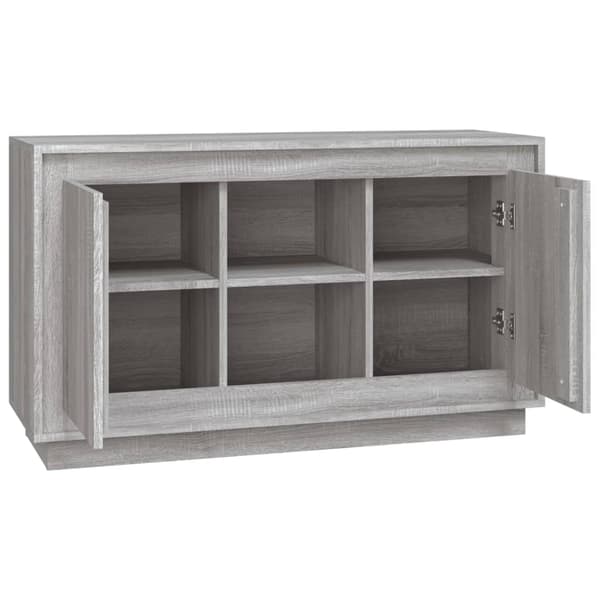 vidaXL Byrå grå sonoma 102x35x60 cm konstruerat trä Grå