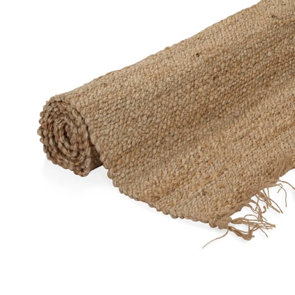 vidaXL Matta handvävd jute 120x180 cm beige Beige