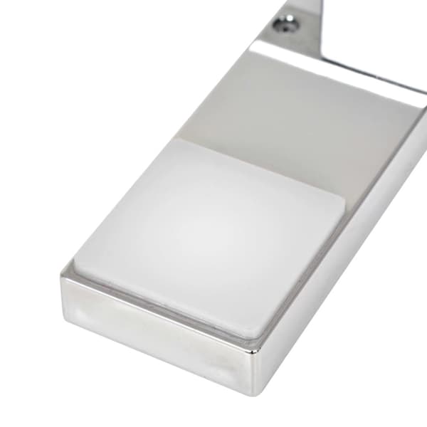vidaXL Spegellampor 2 st 2 W kallvitt Silver