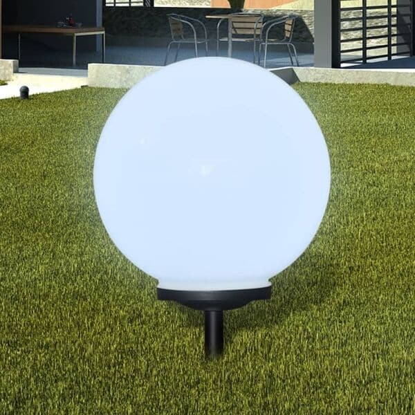 vidaXL Utelampa LED solpanel 40cm 1-pack Vit