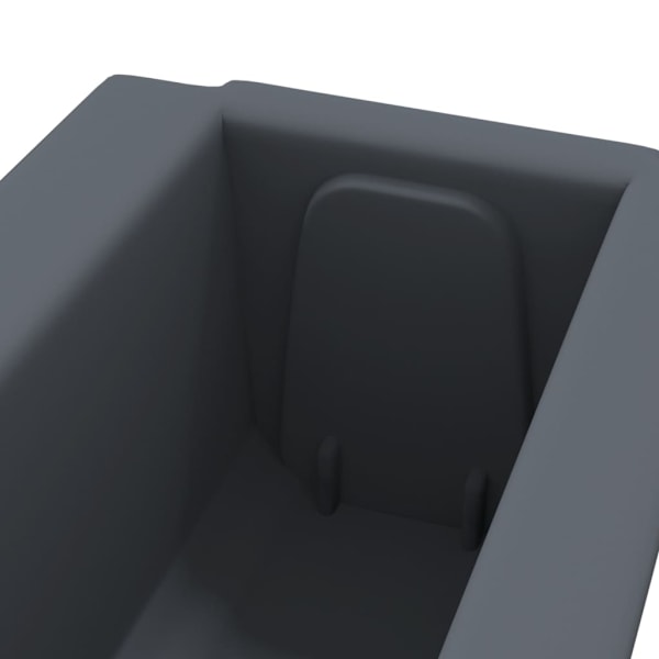 vidaXL Blomlådor för Europallar 12 st grå 36x13,5x9,5 cm PP grå