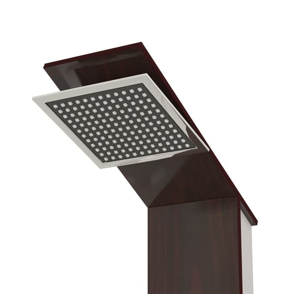 vidaXL Duschpanelsystem glas brun
