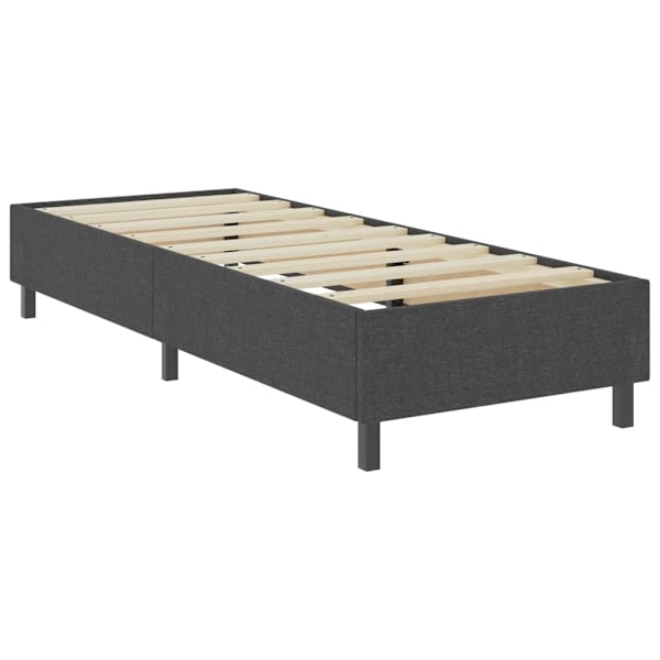 vidaXL Ramsäng grå tyg 90x200 cm grå