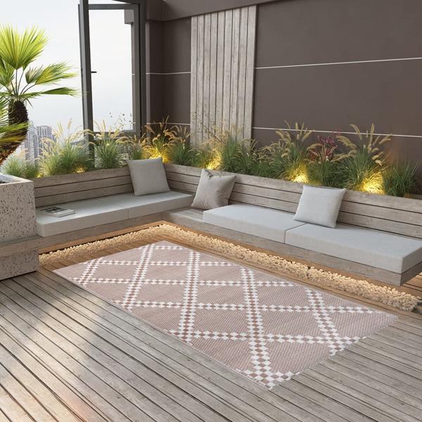vidaXL Utomhusmatta ARAKIL brun 160x230 cm PP Brun
