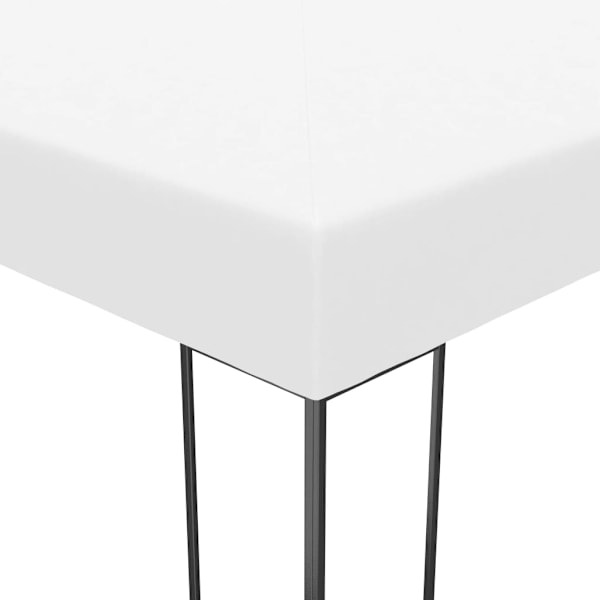 vidaXL Paviljong med ljusslinga LED 4x3x2,7 m vit Vit