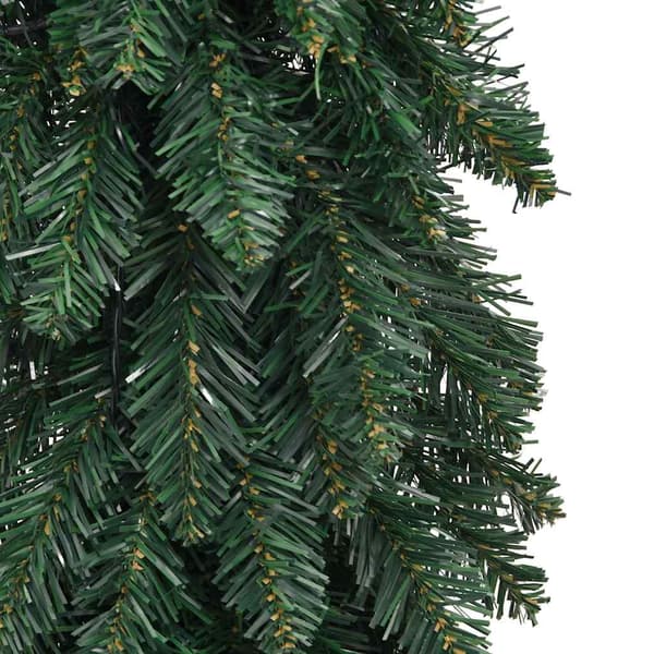 vidaXL Belyst plastgran med 80 LEDs 150 cm Grön