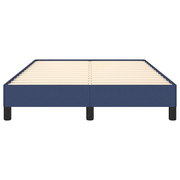 vidaXL Sängram utan madrass blå 120x200cm tyg Blå