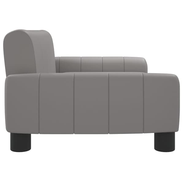 vidaXL Barnsoffa grå 70x45x30 cm konstläder Grå