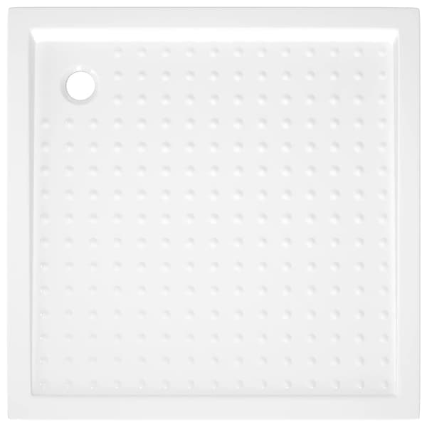 vidaXL Duschkar med prickar vit 90x90x4 cm ABS Vit