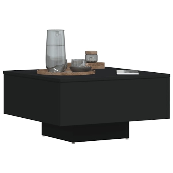 vidaXL Soffbord svart 60x60x31,5 cm konstruerat trä Svart