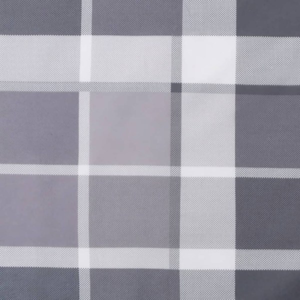 vidaXL Palldyna grårutig 120x80x12 cm tyg multifärg
