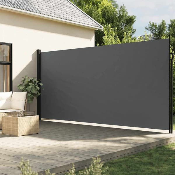 vidaXL Indragbar sidomarkis antracit 220x500 cm Antracit