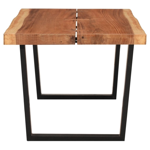 vidaXL Soffbord massivt suarträ 102x54x41 cm Brun