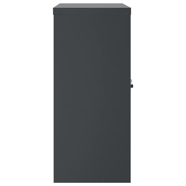 vidaXL Dokumentskåp antracit 90x40x90 cm stål Antracit