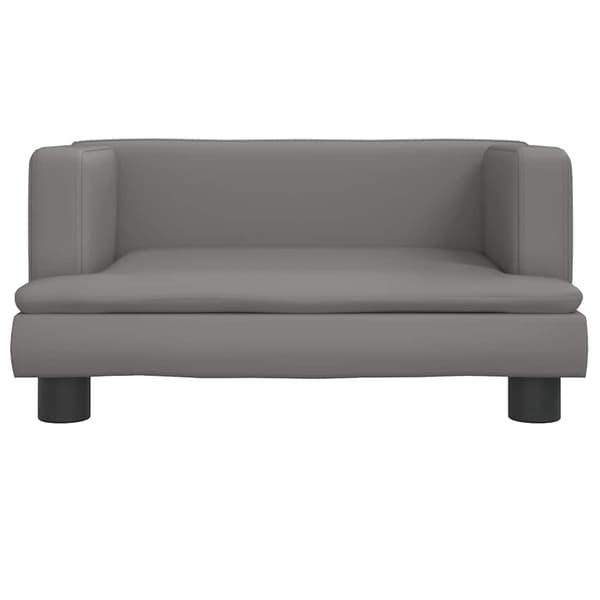 vidaXL Hundbädd grå 60x40x30 cm konstläder Grå