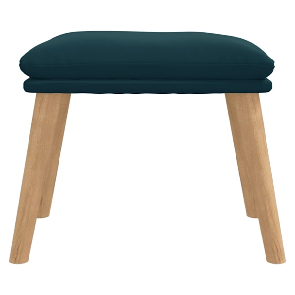 vidaXL Fotpall blå 45x29,5x35 cm sammet Blå