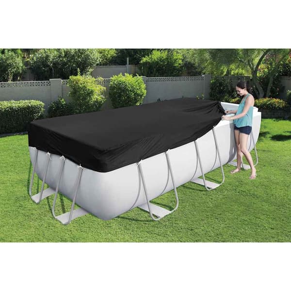 Bestway Poolöverdrag Flowclear 269x179 cm Antracit