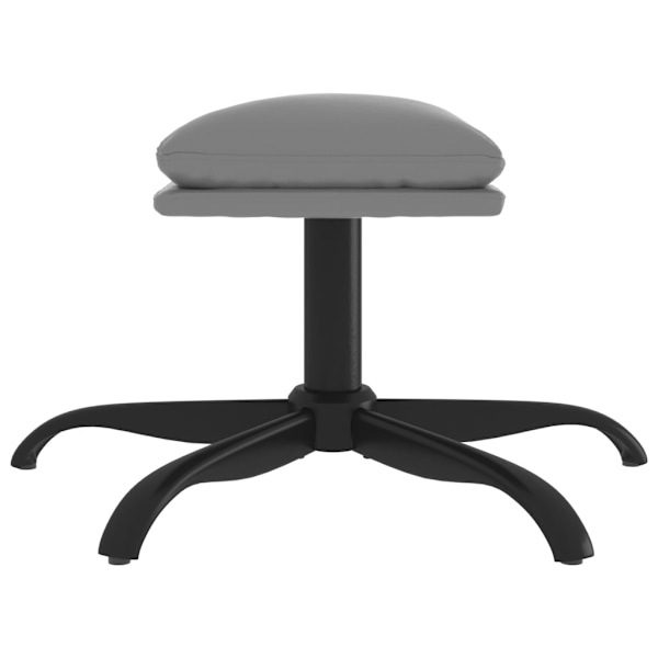 vidaXL Fotpall antracitgrå 60x60x36 cm konstläder Antracit