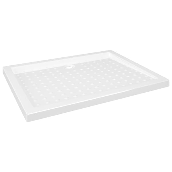 vidaXL Duschkar med prickar vit 90x70x4 cm ABS Vit