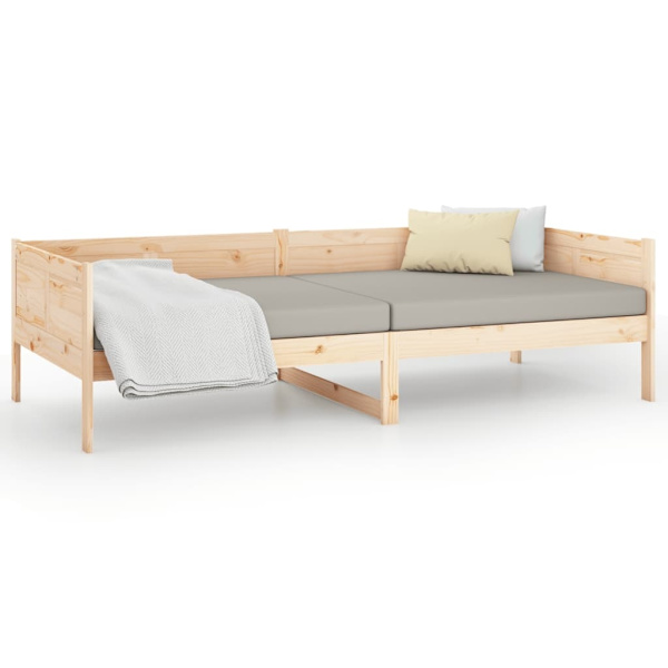 vidaXL Dagbädd 80x200 cm massiv furu Brun