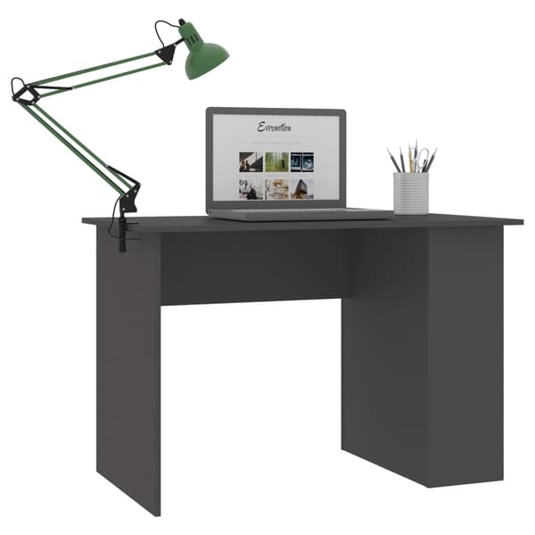 vidaXL Skrivbord grå 110x60x73 cm konstruerat trä grå