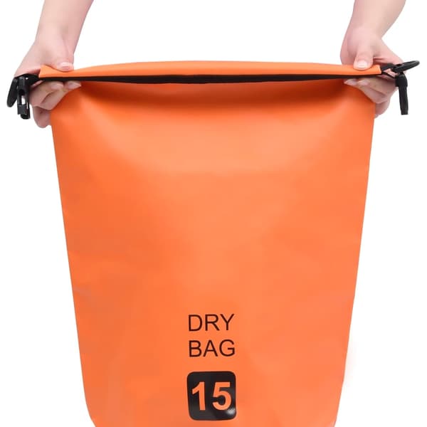 vidaXL Vattentät packpåse orange 15 L PVC