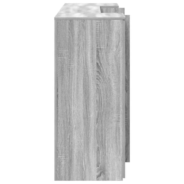 vidaXL Receptionsdisk grå sonoma 200x50x103,5 cm konstruerat trä Grå