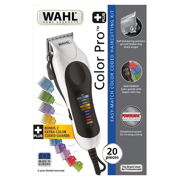 Wahl Klippmaskin Color Pro Plus 20 delar Svart