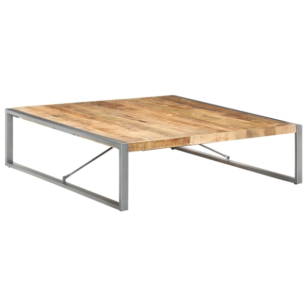 vidaXL Soffbord 140x140x40 cm grovt mangoträ Brun