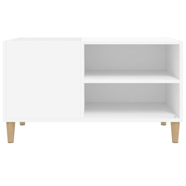vidaXL Stereobänk vit 84,5x38x48 cm konstruerat trä Vit